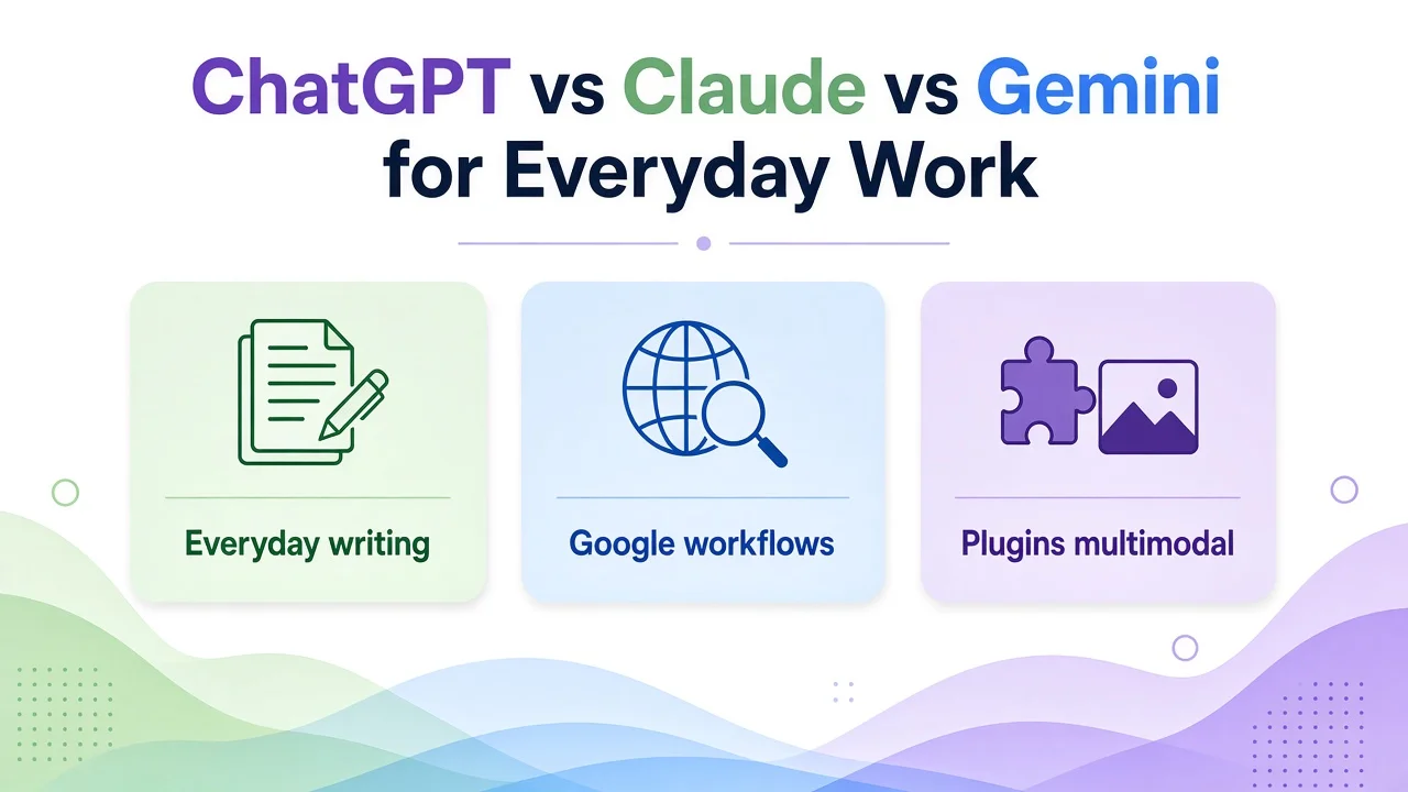 ChatGPT vs Claude vs Gemini for everyday work
