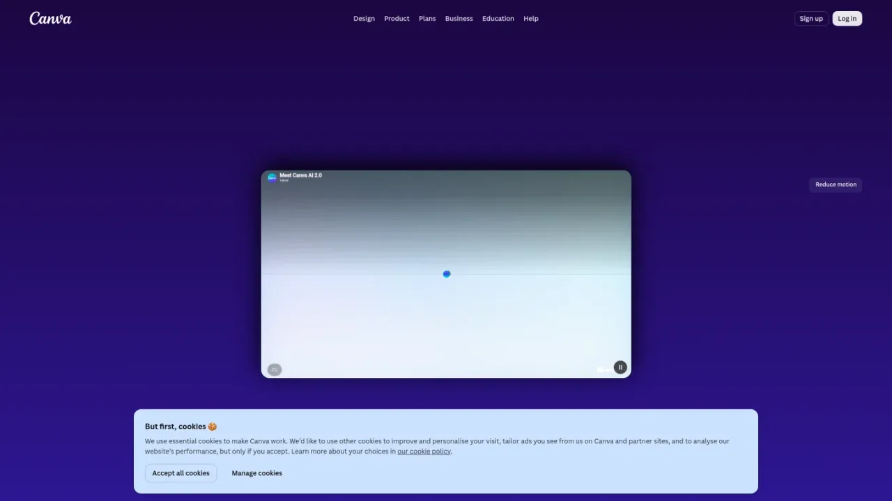 Canva AI screenshot