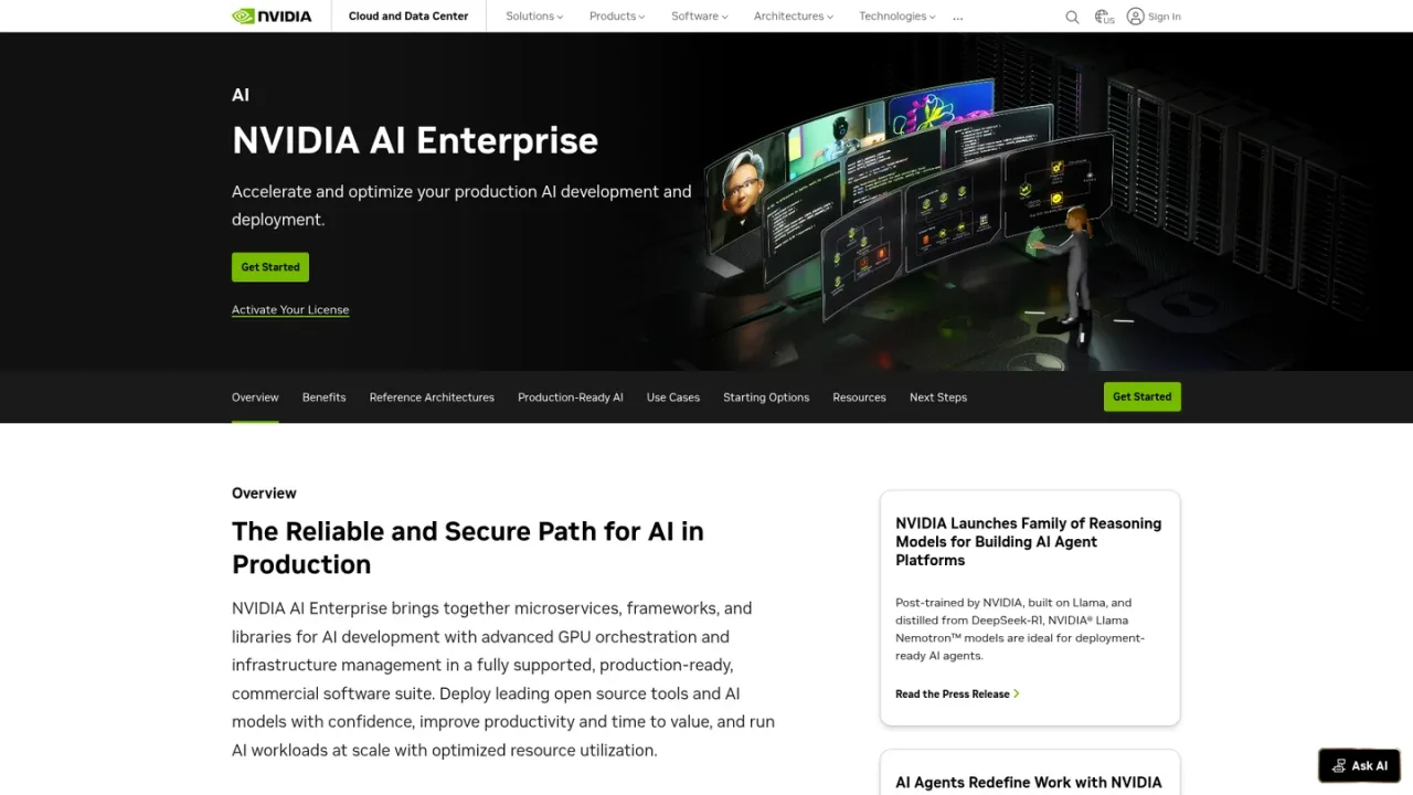 NVIDIA AI Enterprise 截图