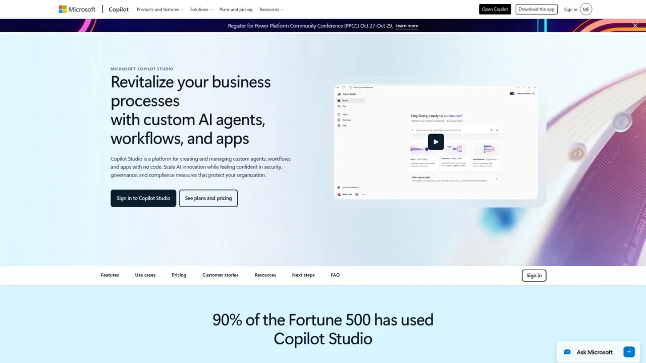 Microsoft Copilot Studio screenshot