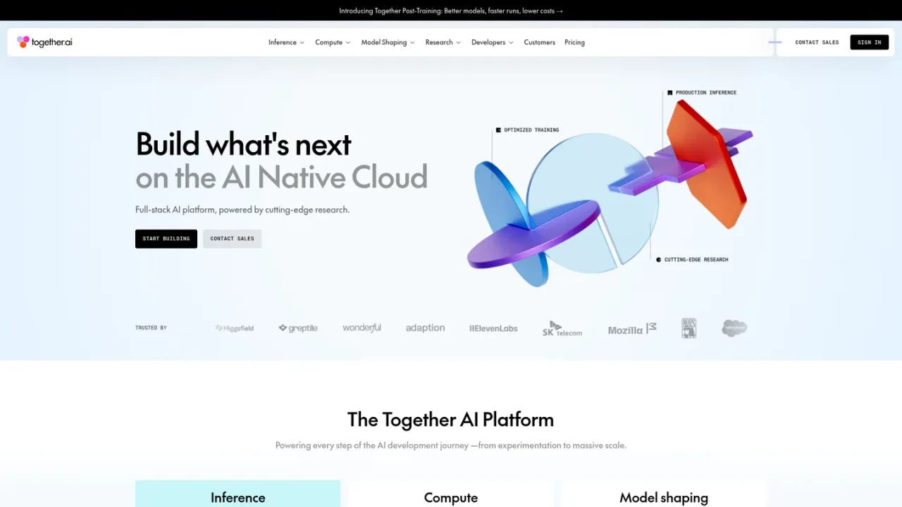 Together AI screenshot