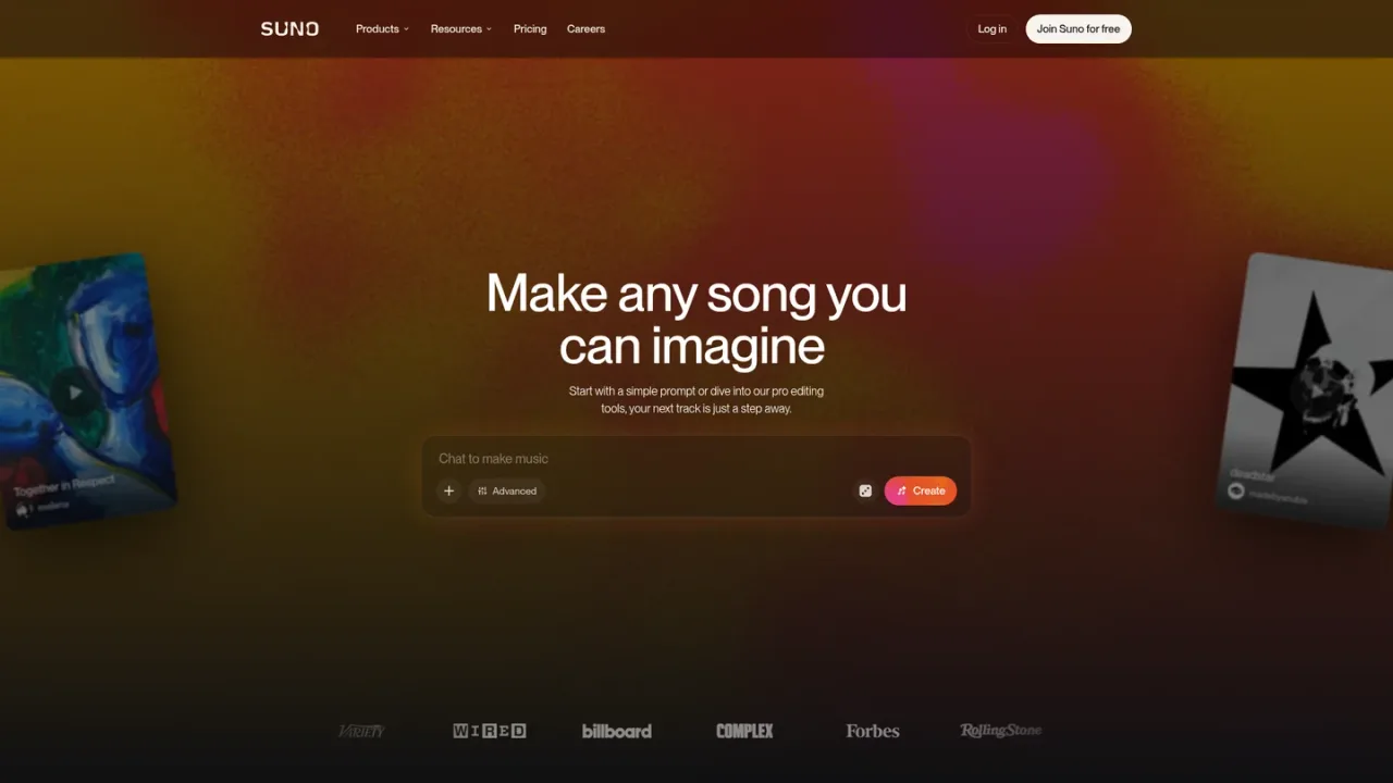 Suno screenshot