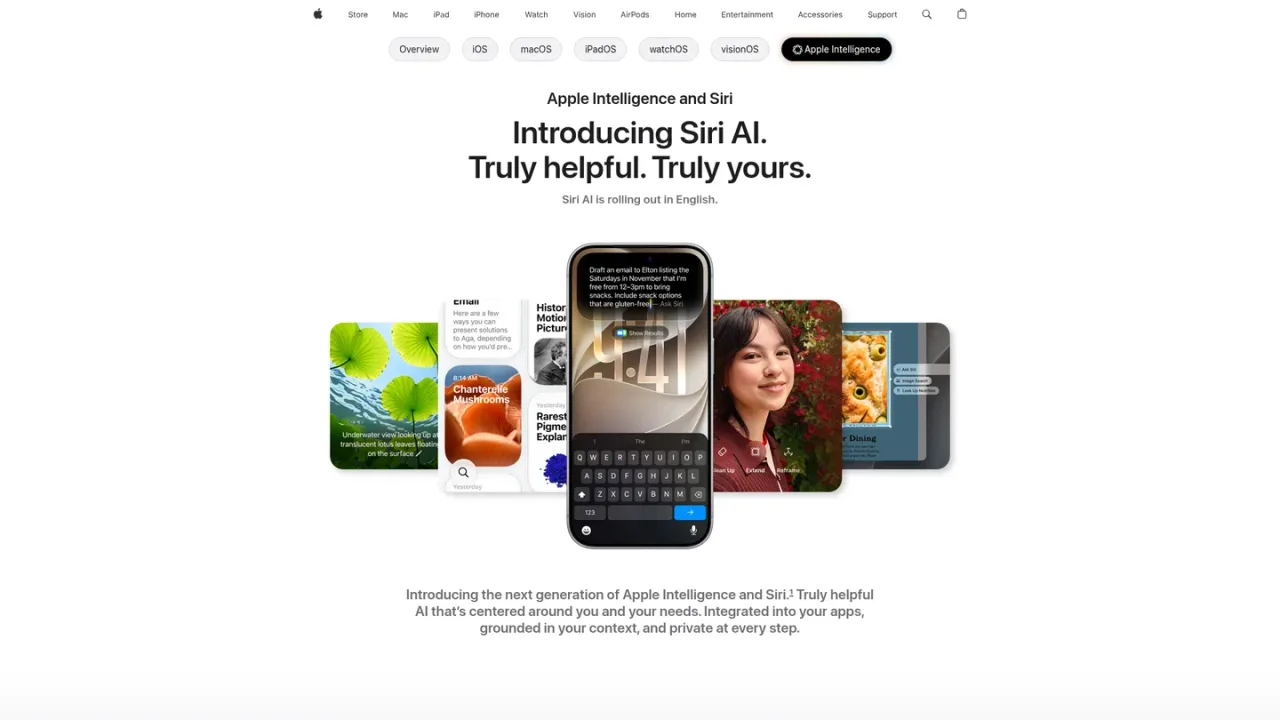 Apple Intelligence screenshot