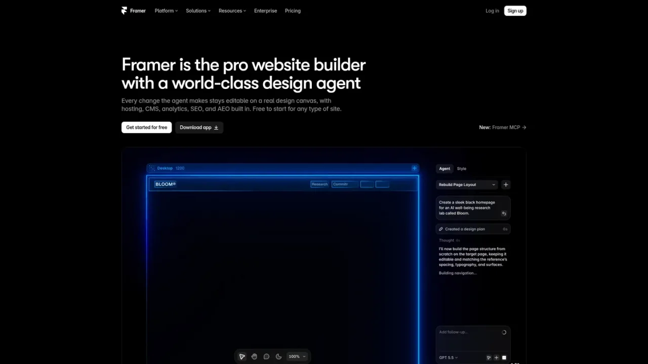 Framer screenshot