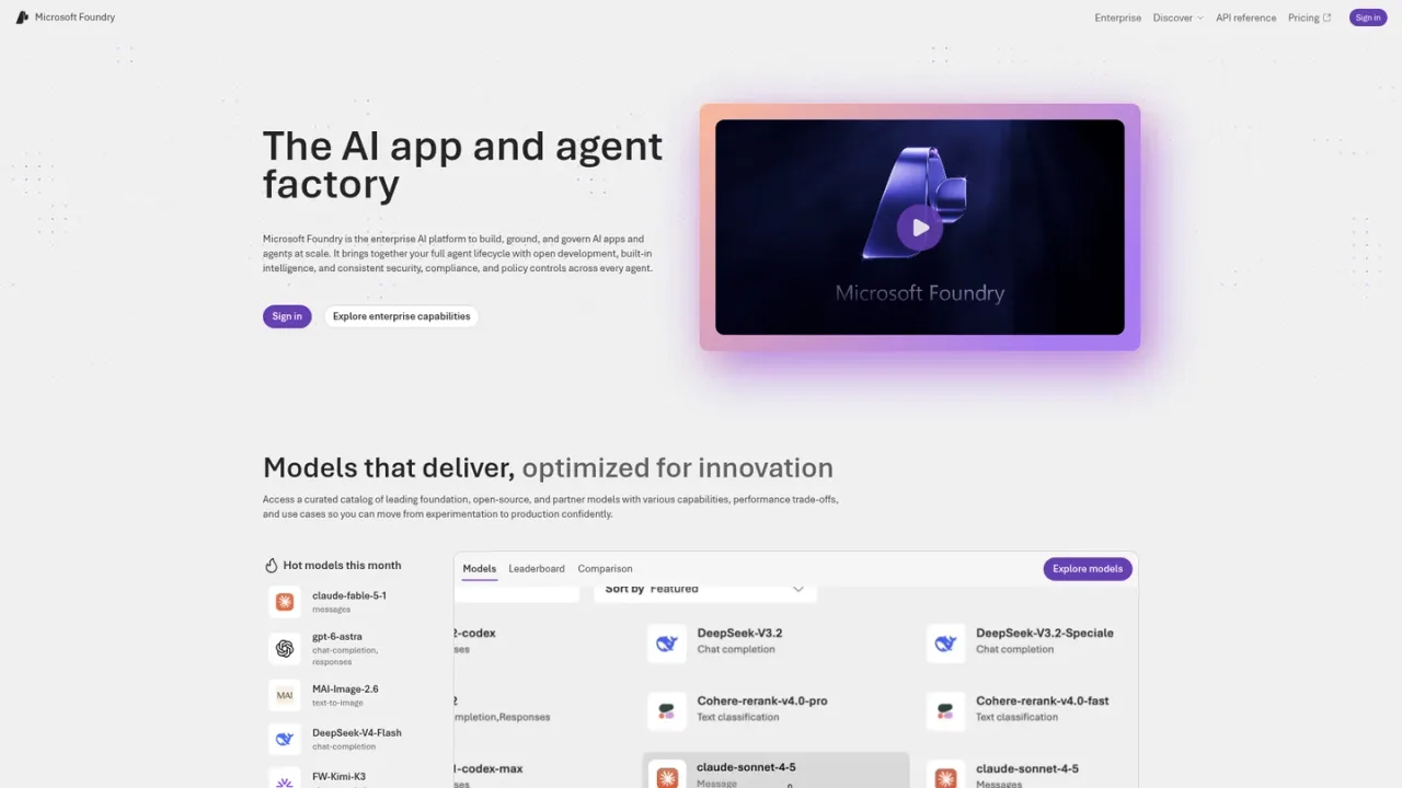 Azure AI Foundry screenshot