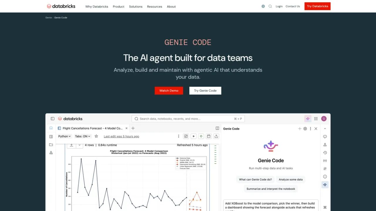 Databricks Assistant 截图