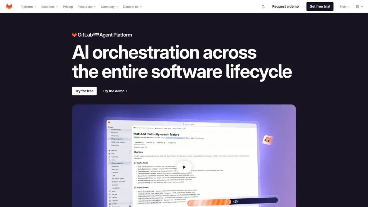 GitLab Duo Agent Platform screenshot