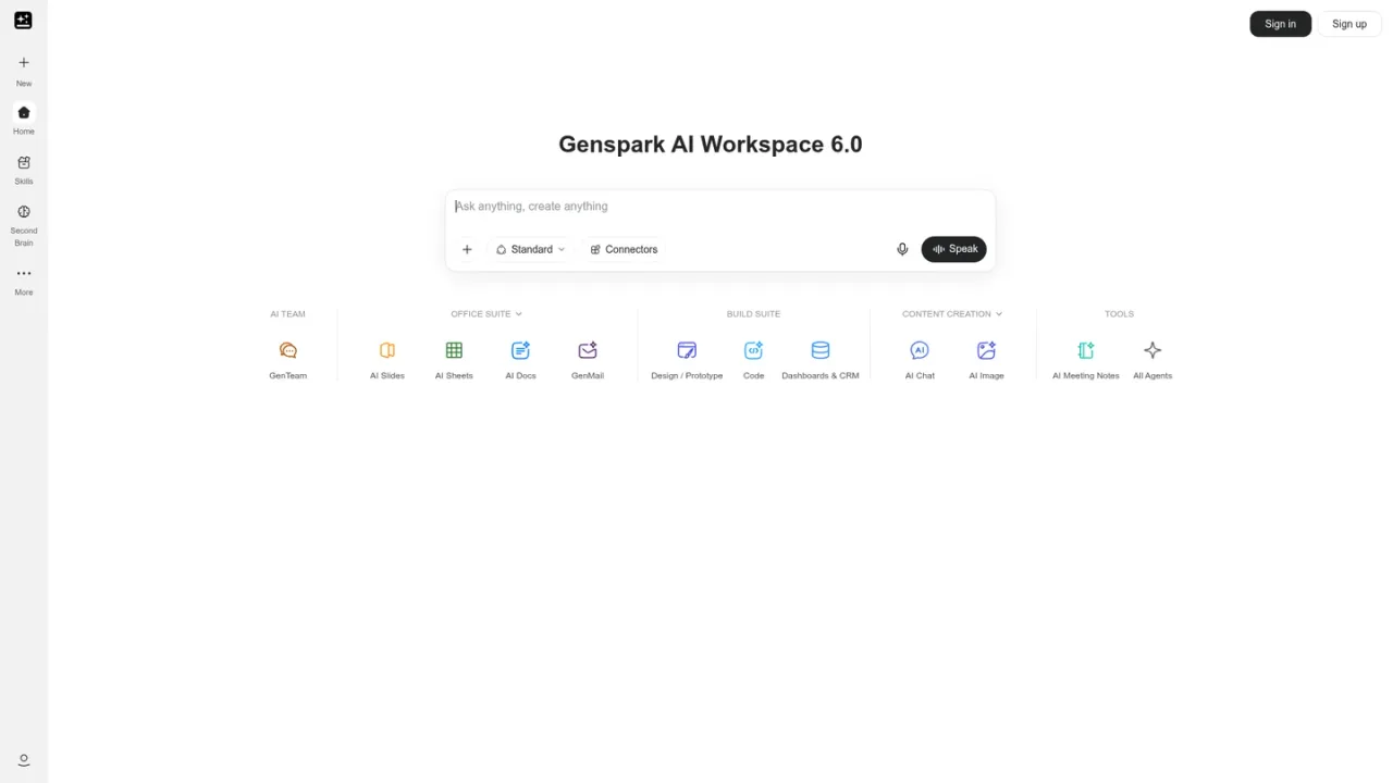 Genspark screenshot
