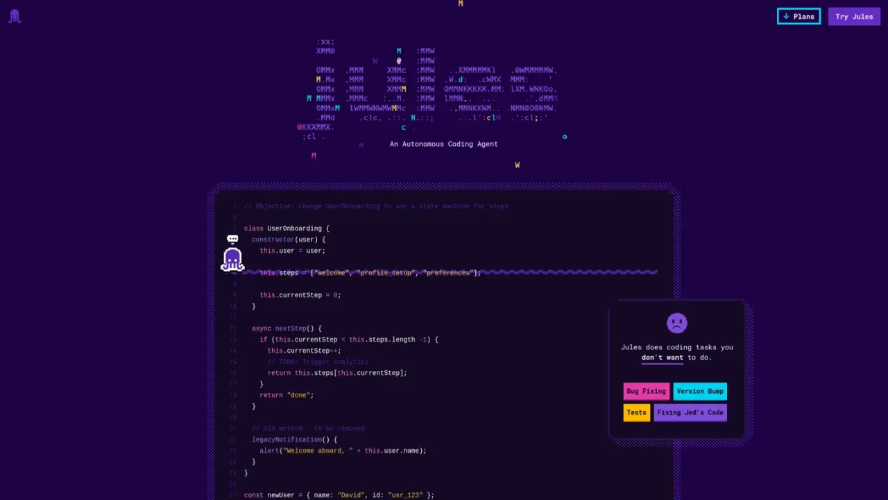 Jules screenshot