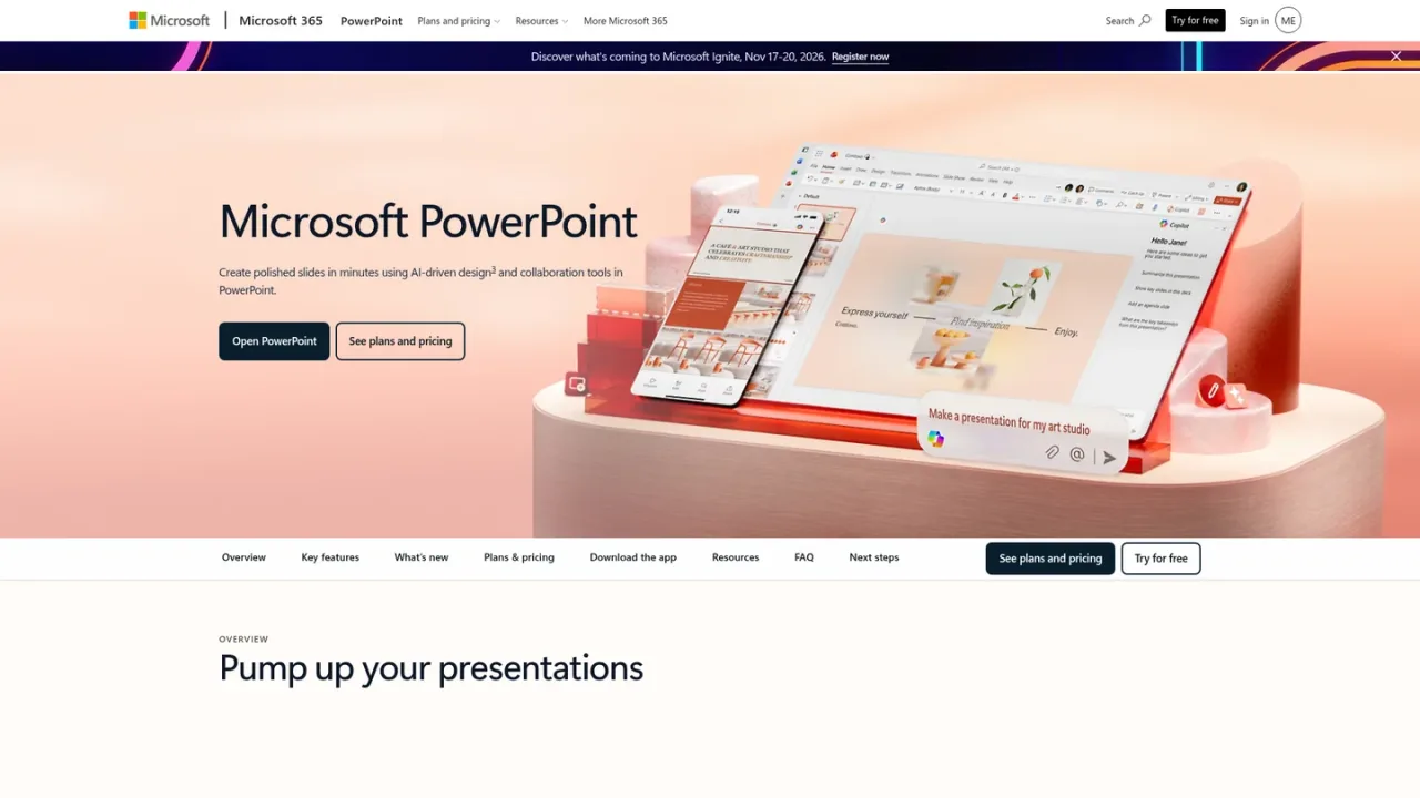Copilot in PowerPoint 截图