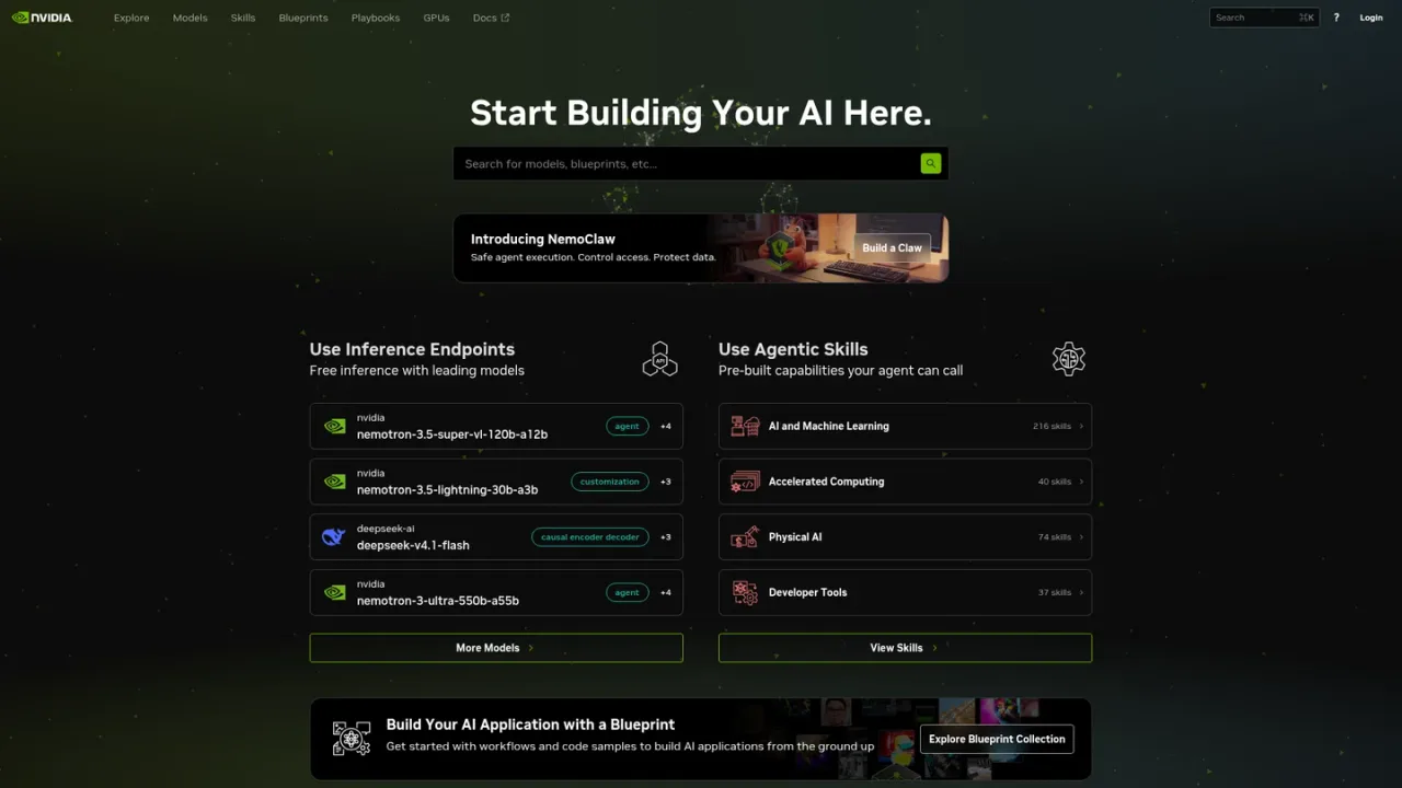 NVIDIA Build screenshot