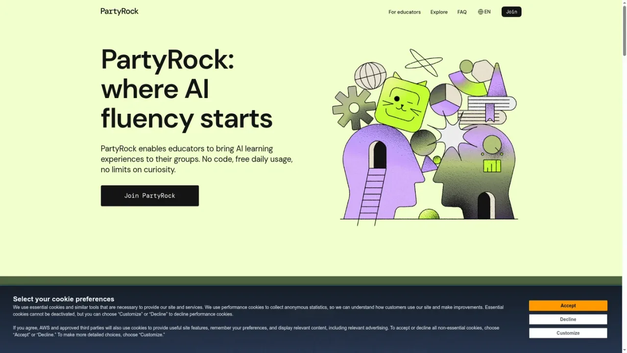 PartyRock screenshot