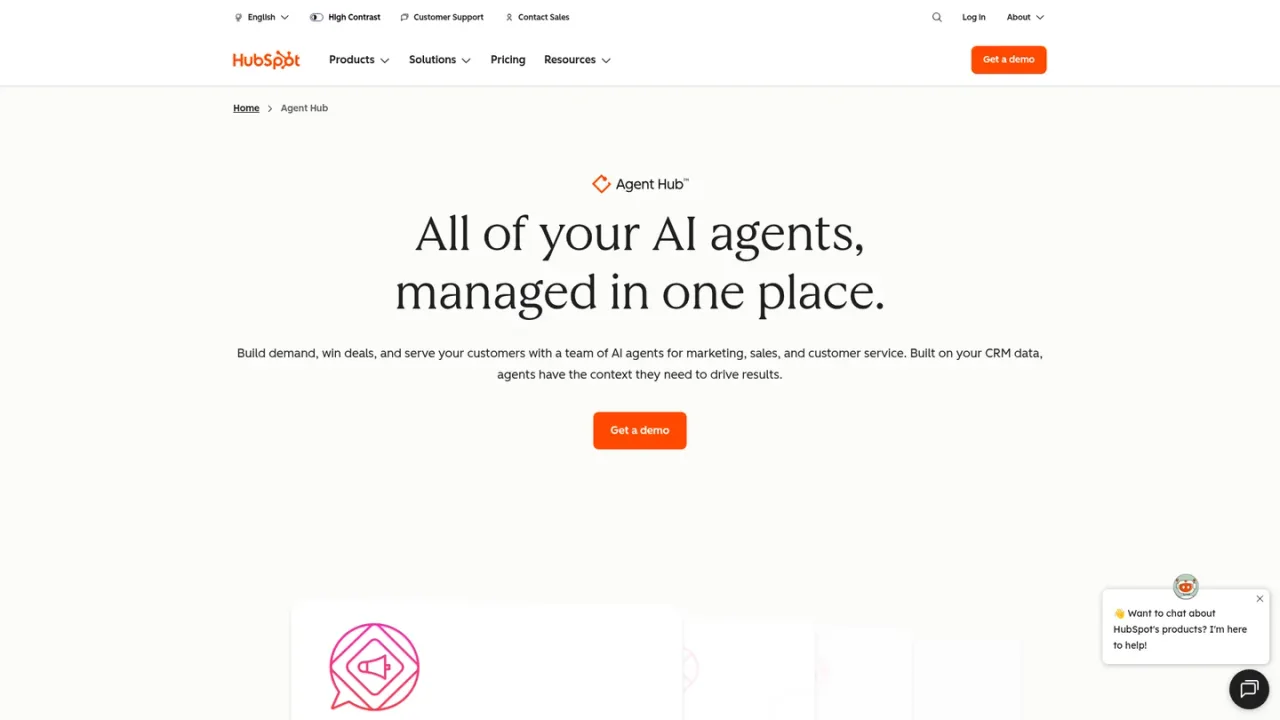 HubSpot AI screenshot