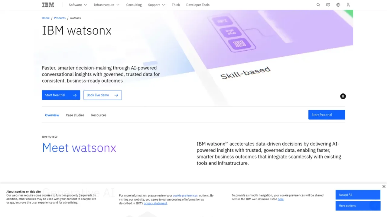 IBM watsonx screenshot