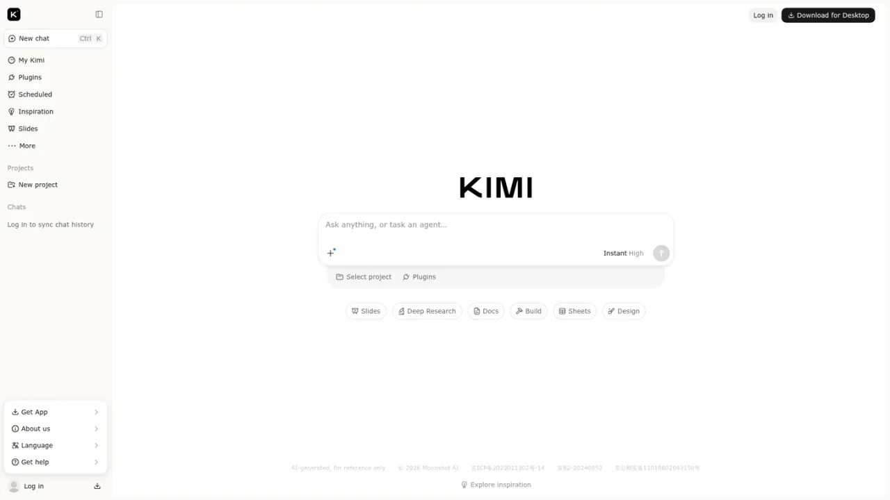 Kimi screenshot
