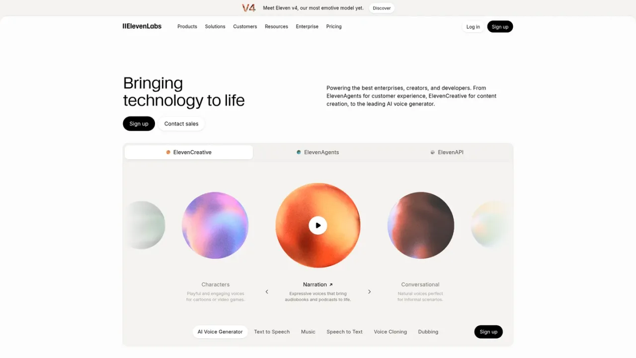 ElevenLabs screenshot