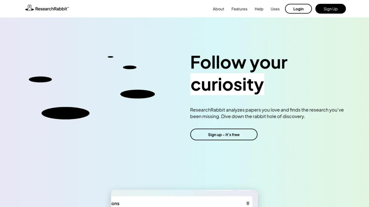 ResearchRabbit 截图