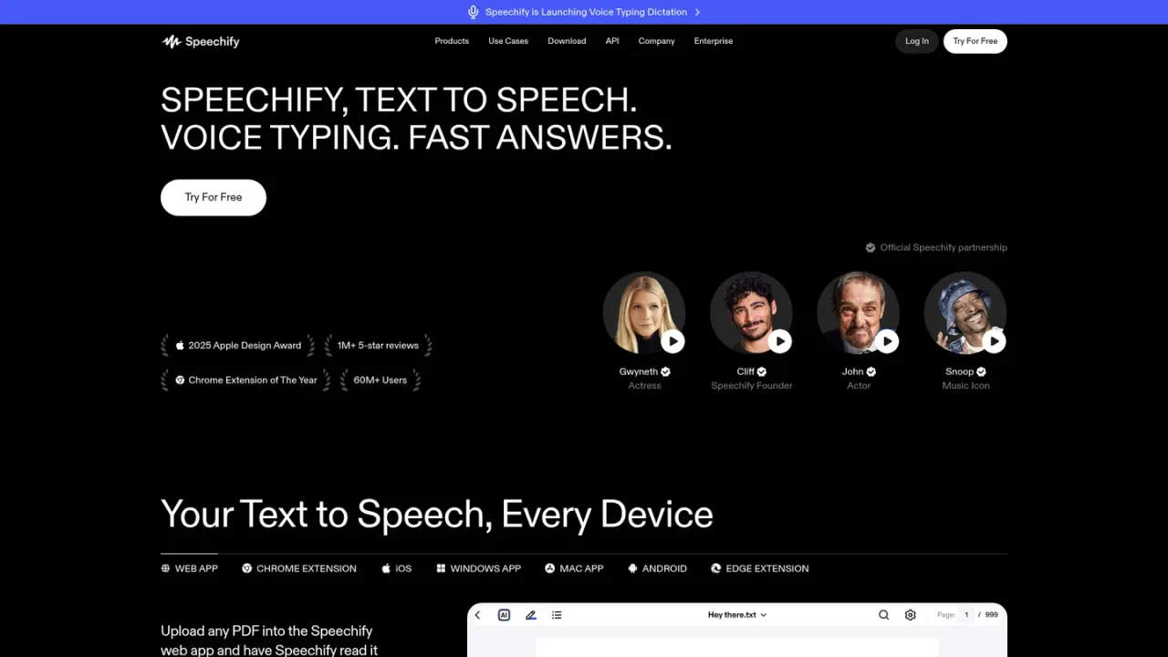 Speechify 截图