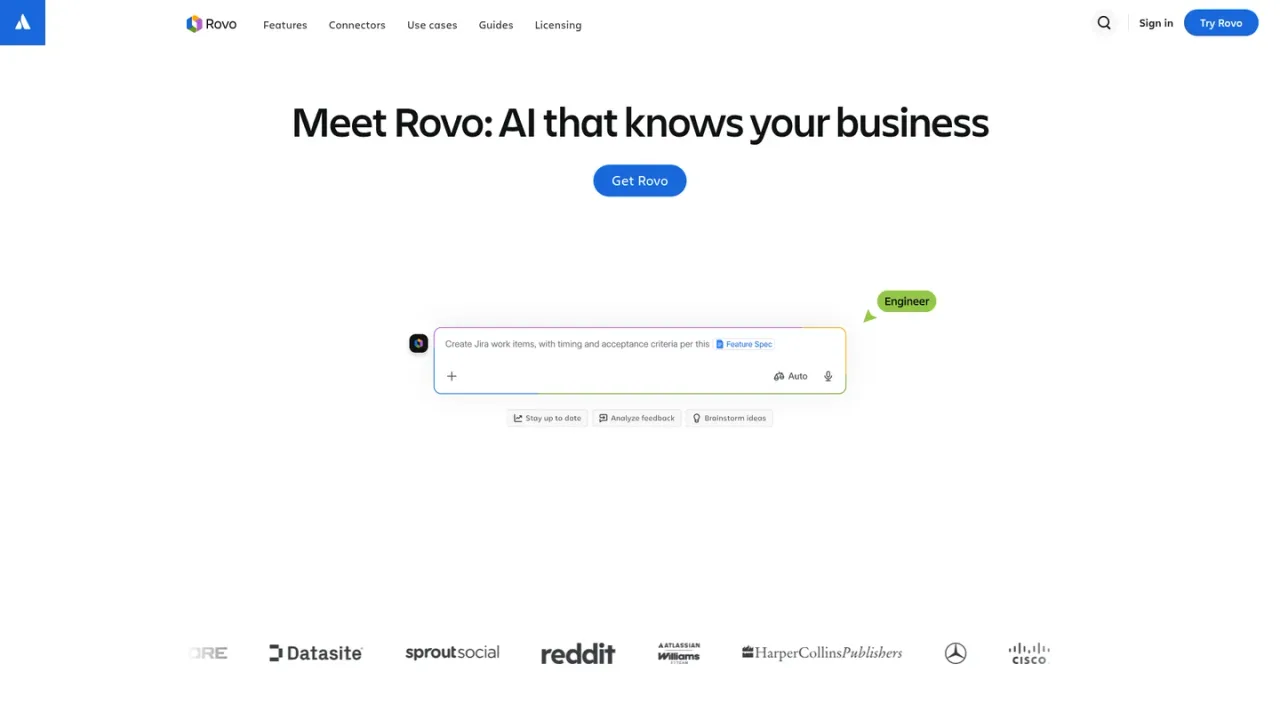 Atlassian Rovo screenshot
