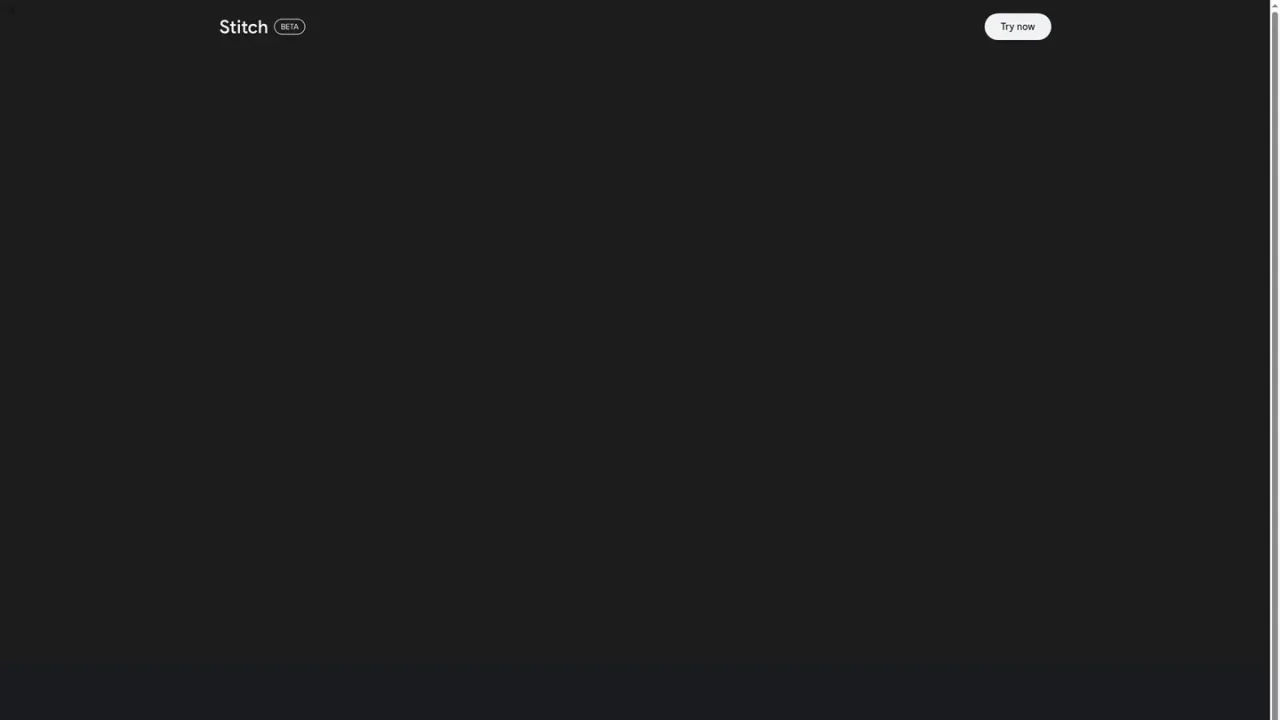Google Stitch screenshot