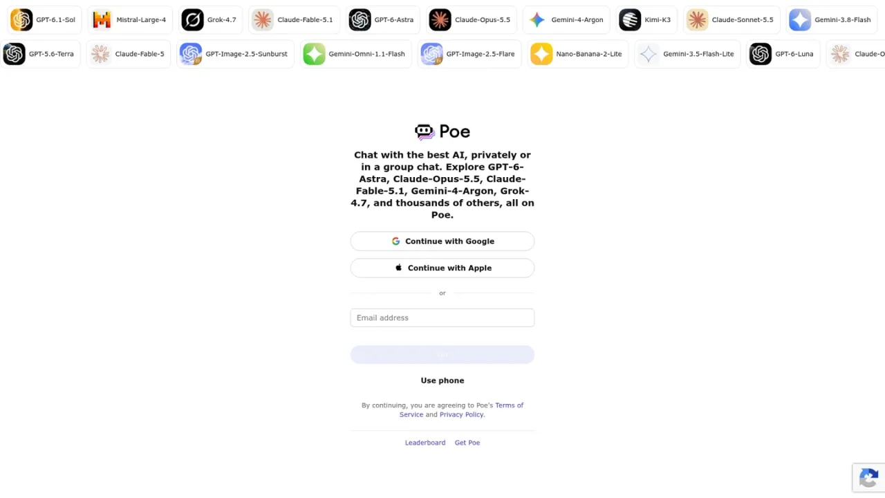 Poe screenshot